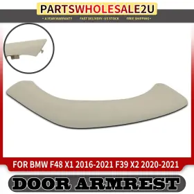 51417937875 Left Lh Oyster Interior Door Pull Handle Trim Cover For Bmw F48 X1 16-21 F39 X2