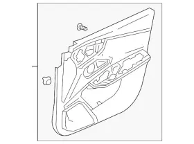 Acura 83551-tjb-a02zf Genuine Door Trim Panel Acura 83551-tjb-a02zf Genuine Door Trim Panel