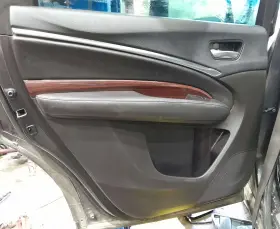 Acura 83751tz5a01zc 14-20 Mdx Rear Door Trim Panel Without Sunshade Left Driver Side Black Oem