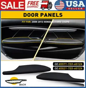 Aftermarket Products 83521-te0-a51za Right For 2008-2012 Honda Accord Coupe Left Right Door Armrest Panel Black Leather Aftermarket Products 83521-te0-a51za Right For 2008-2012 Honda Accord Coupe Left Right Door Armrest Panel Black Leather