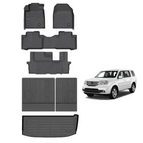 AIPOIL-007 AIPOIL Floor Mats Cargo Liner Set Tpe Anti Slip