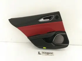 Alfa-romeo 01561513200 Giulia Driver Left Rear Door Trim Panel Card Red And Black Fits 17-24