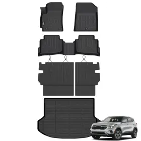 Anbingo 759135328571 Floor Mats Backseat Cargo Liner For Kia Seltos 2024-2026 Black 2025