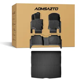 Aomsazto Fm-me-008-zh-2%-aom Floor Mats Cargo Liner 2020-2026 Mercedes Benz Gle 350 450 Amg Compatible 53/43
