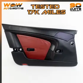 Aston Martin 4g4323943aw 06-16 V8 Vantage Left Interior Door Cover Panel Black Red Oem