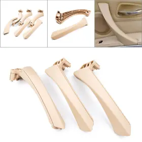 Astore 550721752912 3pcs Door Panel Handle Pull Trim Cover Beige For Bmw E90 3-series Sedan Wagon Us