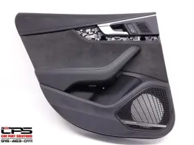 Audi 205.au1i19 18-21 A5 S5 Rs5 B9 Sportback Rear Lh Driver Door Panel Black Alcantara Oem