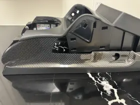 Audi 423863241 R8 Front Center Console Shift Frame Trim Panel Leather/carbon Audi 423863241 R8 Front Center Console Shift Frame Trim Panel Leather/carbon