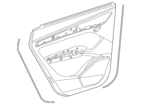 Audi 80a-867-303-as-wfa Genuine Door Trim Panel Audi 80a-867-303-as-wfa Genuine Door Trim Panel