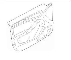 Audi 8k0867104fwfa 2012-2016 S4 Black Leather Right Front Door Trim Panel Oem