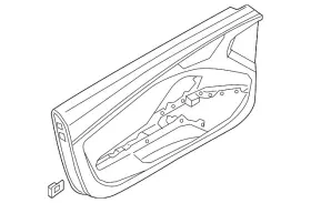 Audi 8s0-867-104-c-wfa Genuine Door Interior Trim Panel