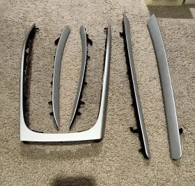 Audi 8t0867409 2014 S5 B8 8t Door And Console Brushed Aluminum Interior Trim Panel Set-5
