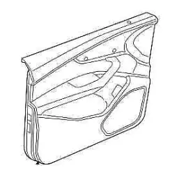 Audi 8w0867103abwfa 2017-2019 A4 Black Driver Front Door Trim Panel Oem