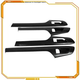 Autolight-store At127205s01 Left Right For 20-22 Toyota Highlander Carbon Fiber Inside Door Trim Cover Strip