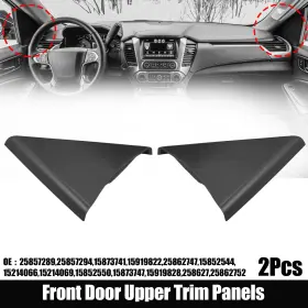 Automall Tech 25857289/25857294 2 Pcs Front Door Upper Trim Panel Left Right For Chevy Silverado Gmc Sierra Automall Tech 25857289/25857294 2 Pcs Front Door Upper Trim Panel Left Right For Chevy Silverado Gmc Sierra
