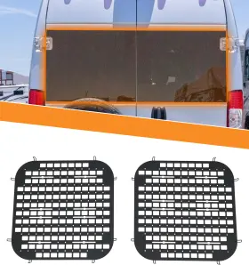 Automarket Auc1775 Van Window Safety Screens For Ram Promaster High Roof Rear Door Molle Panel 2pcs