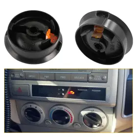 Auxito 139 011 2005-11 Tacoma Fits Temperature Heater Hvac Fan Speed Control Knob Black Clear