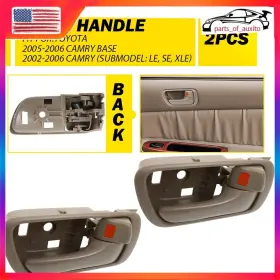 Auxito 14888030 Interior Door Handle For 2002-2006 Toyota Camry Front Rear Right Inner Beige H