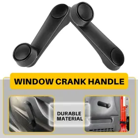Auxito 4415820 2x For 1992-1995 Jeep Wrangler Yj Front Window Crank Handle Left&right Black Auxito 4415820 2x For 1992-1995 Jeep Wrangler Yj Front Window Crank Handle Left&right Black