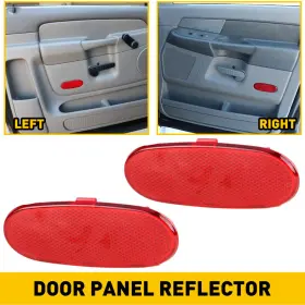 Auxito 5179299aa For Dodge 2002-2008 Ram Front 1500 Door Reflector Panel Interior Light Trim 2pcs