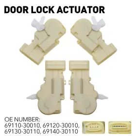 Auxito 69110-30010 Set Door Of 4 Power Lock For Actuators Toyota Prius 2001-2003
