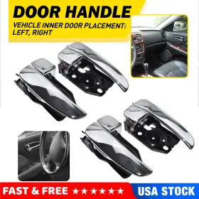 Auxito 826103d010 826203d010 4pcs Chrome Front Rear Interior Inside Door Handles For Hyundai Sonata 2002-2005