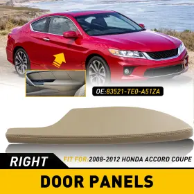 Auxito 83521te0a51za Fit For 08-12 Accord Honda Coupe Right Side Door Armrest Panel Beige Leather Auxito 83521te0a51za Fit For 08-12 Accord Honda Coupe Right Side Door Armrest Panel Beige Leather