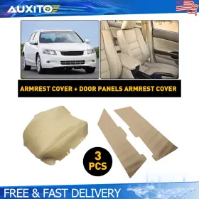Auxito Accord-08-12m Door Panel Console Lid Armrest Cover Leather For Honda Accord Sedan Beige 08-12 Auxito Accord-08-12m Door Panel Console Lid Armrest Cover Leather For Honda Accord Sedan Beige 08-12