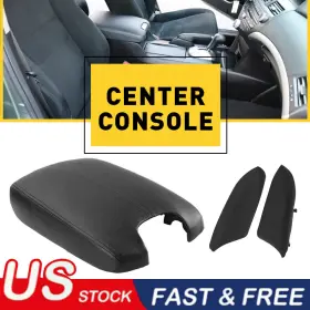 Auxito Fsx-accord-08-12-m 1 Fit For Accord Honda 08-2012 Leather Armrest Box Center Console Lid Cover Black Auxito Fsx-accord-08-12-m 1 Fit For Accord Honda 08-2012 Leather Armrest Box Center Console Lid Cover Black