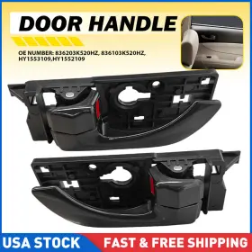 Auxito Mbs-nm-sonata-08-10r Pair Interior Door Handle Rear Left Right Side For 2008-2010 Hyundai Sonata New