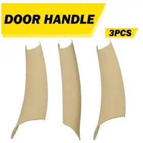 Auxito Mfs-x5-14-18-3m Beige Interior Door Handle Panel Pull Cover Trim For Bmw X5 F15 X6 F16 14-18 3x