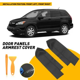 Auxito Mfsp-crv-07-12-fb 2pcs Fits 2007-2012 Honda Crv Cr-v Leather Front Door Panels Armrest Cover Black Auxito Mfsp-crv-07-12-fb 2pcs Fits 2007-2012 Honda Crv Cr-v Leather Front Door Panels Armrest Cover Black
