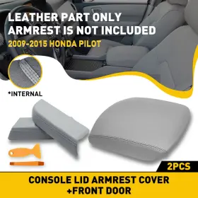 Auxito Mfsp-pilot-09-15 Door Panel Console Armrest Lid Cover Leather For Gray 2009-2015 Honda Pilot Auxito Mfsp-pilot-09-15 Door Panel Console Armrest Lid Cover Leather For Gray 2009-2015 Honda Pilot