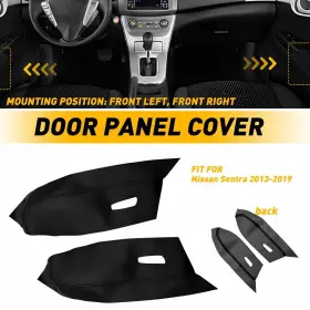 Auxito Nis-sen-1319-adp-vbla Fits 2013-2019 Nissan Sentra Microsoft Leather Armrest Door Panel Cover Black Auxito Nis-sen-1319-adp-vbla Fits 2013-2019 Nissan Sentra Microsoft Leather Armrest Door Panel Cover Black