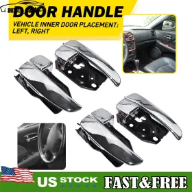 Auxito Part 826103d010 26203d010 Interior Door Handle For 2002-2005 Hyundai Sonata Set Of 4 Chrome Left&right