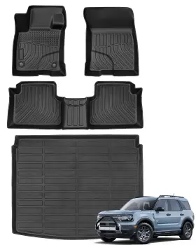 BMCFB4 BAMACAR Floor Mats Cargo Liner Sport Tpe Ford Bronco BMCFB4 BAMACAR Floor Mats Cargo Liner Sport Tpe Ford Bronco