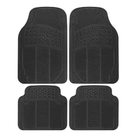 Bdk Mt-654-bk Aces Car Floor Mats 4 Piece All Weather Waterproof Universal Fit Black
