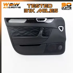 Bentley 3w5 819 869 06-13 Continental Flying Spur Front Left Interior Door Panel Black Oem