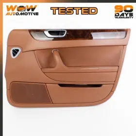 Bentley 867016 06-13 Continental Flying Spur Front Right Door Panel Brown Leather Oem