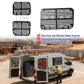 Besteryus Bec1771 C1772 Van Window Safety Screens For Ford Transit Mid/high Roof Rear Door&sliding Door
