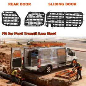 Besteryus Bec1773 C1774 Van Window Safety Screens Fit For Ford Transit Low Roof Rear Door And Sliding