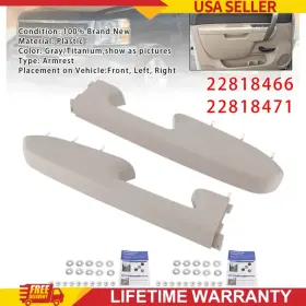 Bestsensor 22818466 22818471 Front Armrest Repair Kit Fit For Chevy Silverado 1500 2500hd 3500hd 10-2014 Gray