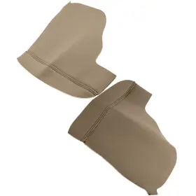 Bfo Cje4h8 2pc Door Armrest Replacement Cover For Honda Odyssey 11-17 Light Gray Pu Leather