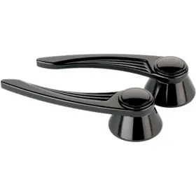 Billet Specialties B45525b Aluminum Door Handles - Black Ball Milled