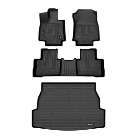 Binmotor 749753095597 Floor Mats Cargo Liner 2019-2025 Toyota Rav4 Hybrid Heavy Duty Black 2019-2024