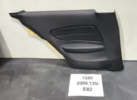 Bmw 2997481 08-13 Oem E82 Coupe Rear Driver Side Door Card Panel Leather Boston Black
