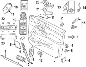 Bmw 51-41-5-a15-732 Genuine 2022-2024 Ix - Door Trim Panel Bmw 51-41-5-a15-732 Genuine 2022-2024 Ix - Door Trim Panel