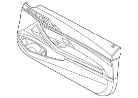 Bmw 51-41-5-a2c-477 Genuine Door Trim Panel Bmw 51-41-5-a2c-477 Genuine Door Trim Panel