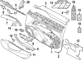 Bmw 51-41-5-a46-b73 Genuine 2022-2024 - Door Trim Panel
