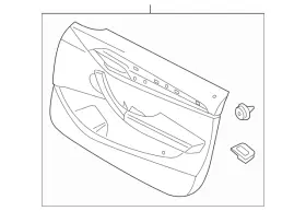 Bmw 51-41-7-320-183 Genuine Door Trim Panel Bmw 51-41-7-320-183 Genuine Door Trim Panel